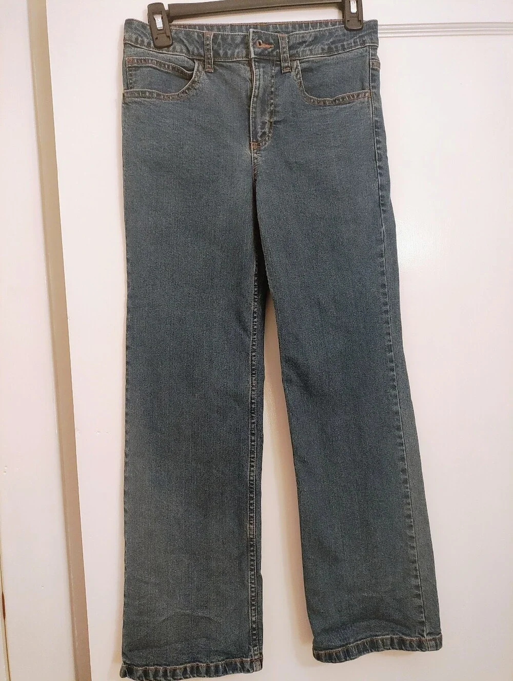 Carhartt Girls Size 12 Bootcut Jeans Blue Denim Adjustable Waist Western